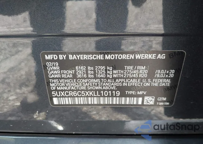 5UXCR6C5XKLL10119: 42546952