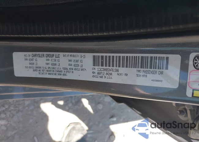 1C3CCBAB5DN761586: 42547110