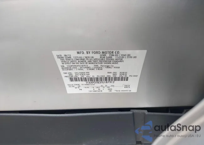 1FAHP2F83FG187912: 42546255