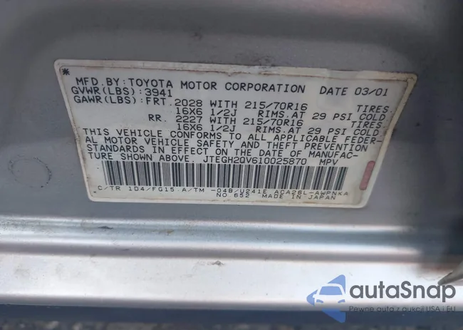 JTEGH20V610025870: 42546437