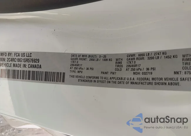 2C4RC1BG1SR576929: 42547805