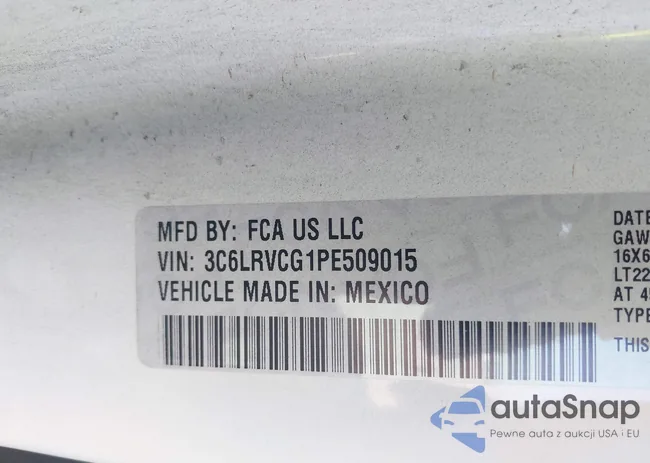 3C6LRVCG1PE509015: 42547849