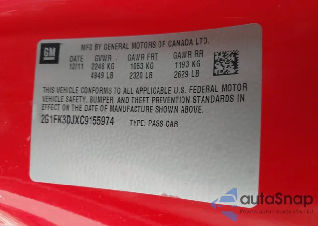 2G1FK3DJXC9155974: 42547851