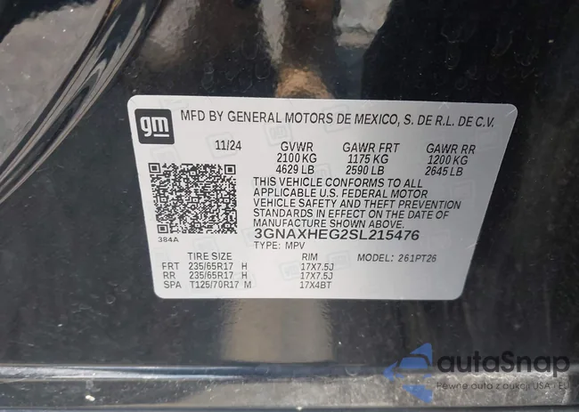 3GNAXHEG2SL215476: 42548045