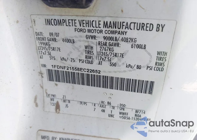 1FDNF21558EC22652: 42547192