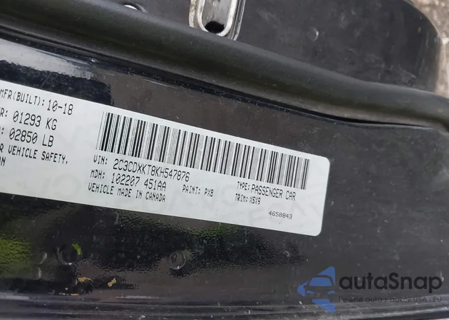 2C3CDXKT8KH547876: 42547193