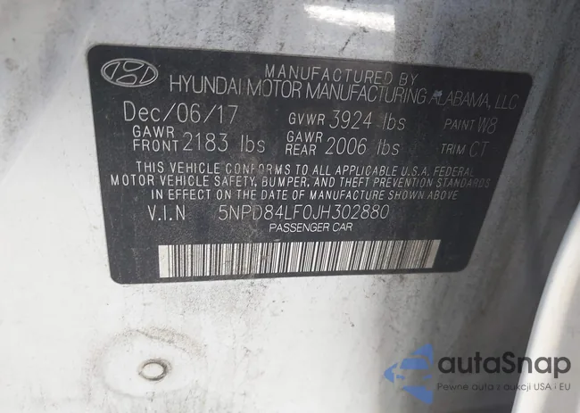 5NPD84LF0JH302880: 42547237