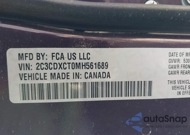 2C3CDXCT0MH561689: 42547342