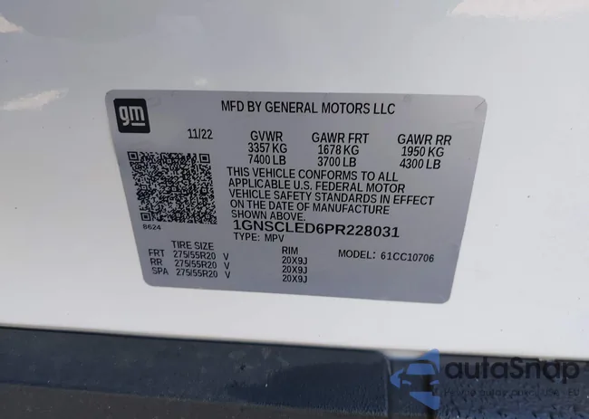 1GNSCLED6PR228031: 42547362