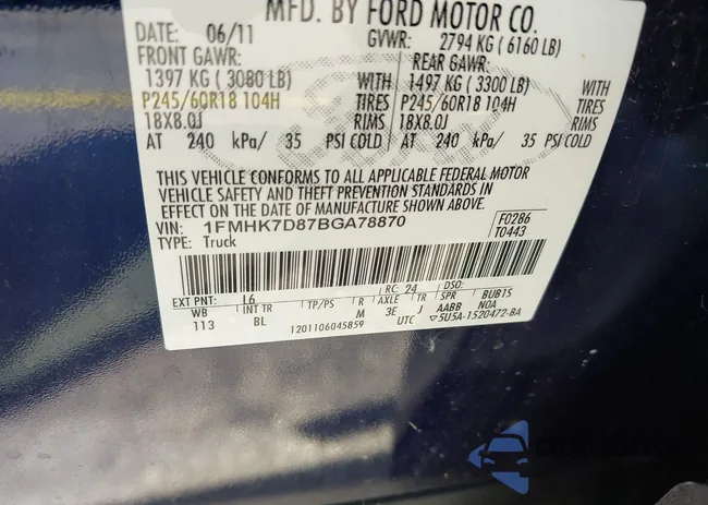 1FMHK7D87BGA78870: 42547415