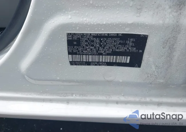 2T3ZF4DV3CW121351: 42547421