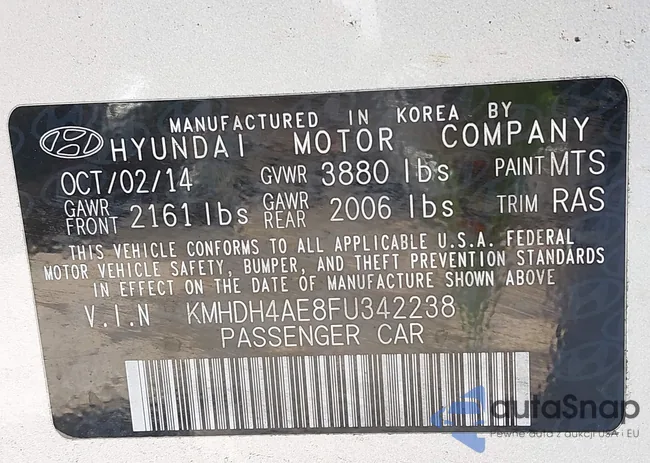 KMHDH4AE8FU342238: 42547461