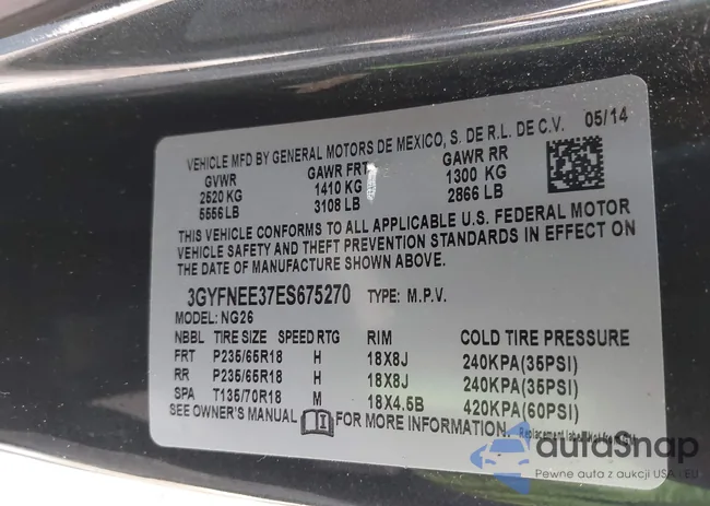 3GYFNEE37ES675270: 42547464