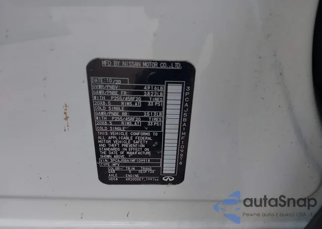 3PCAJ5BA1MF109918: 42547529