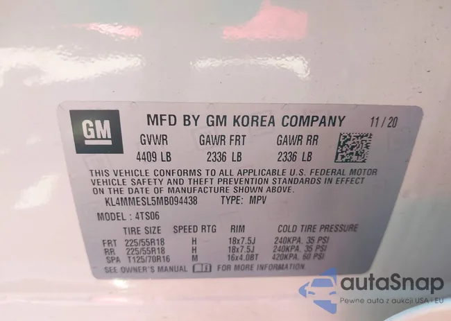 KL4MMESL5MB094438: 42549049