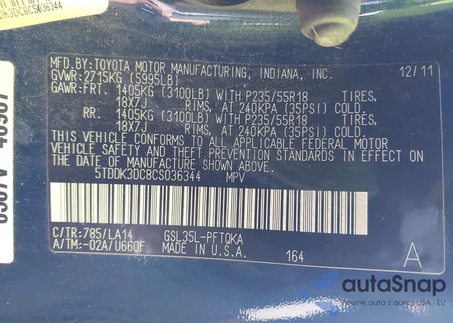 5TDDK3DC8CS036344: 42548259