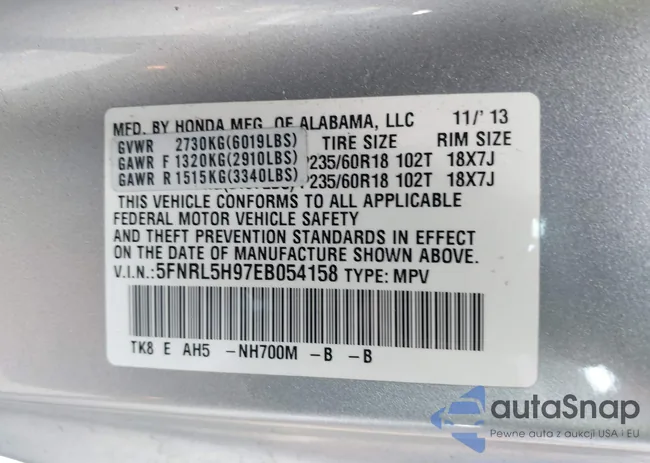 5FNRL5H97EB054158: 42548360