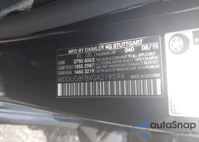 WDDUG8FBXGA219594: 42549729