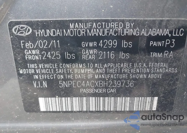 5NPEC4ACXBH239736: 42549825