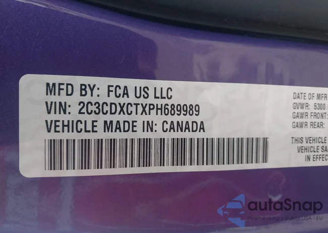 2C3CDXCTXPH689989: 42549846