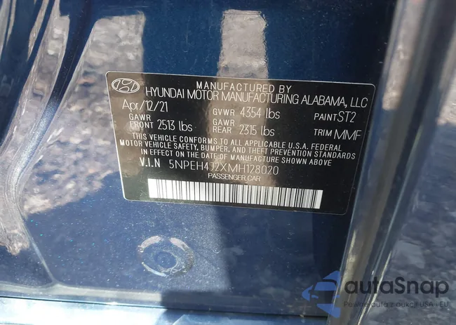 5NPEH4J2XMH128020: 42549935