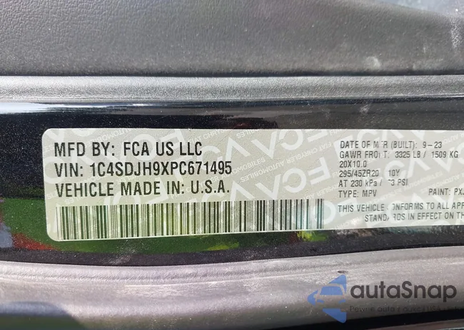 1C4SDJH9XPC671495: 42549387