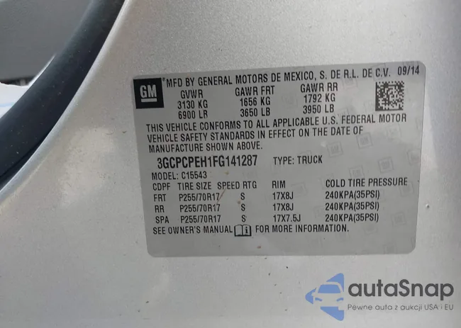 3GCPCPEH1FG141287: 42549416