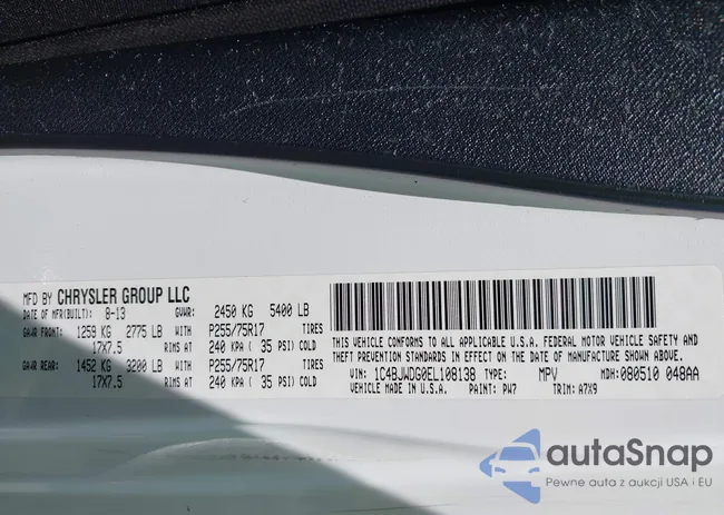 1C4BJWDG0EL108138: 42550748