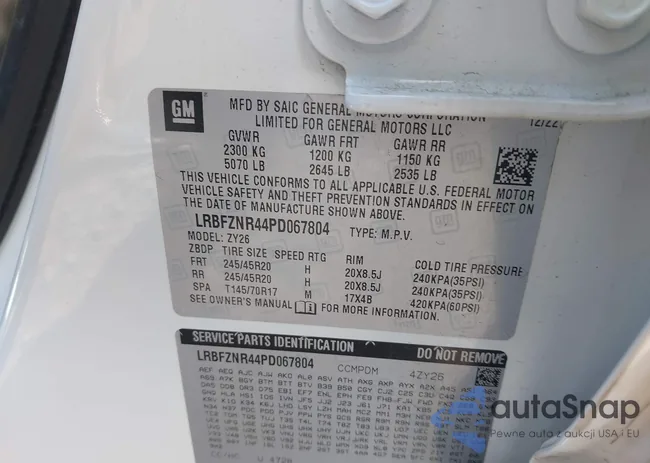 LRBFZNR44PD067804: 42550867