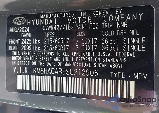 KM8HACAB9SU212906: 42551074