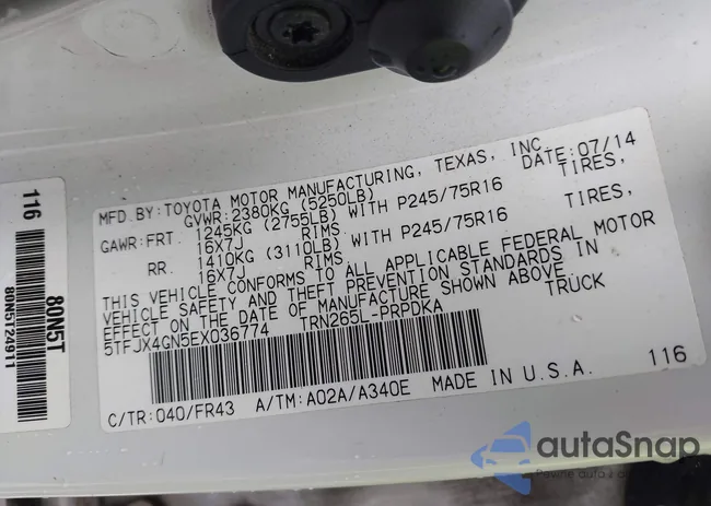 5TFJX4GN5EX036774: 42551132