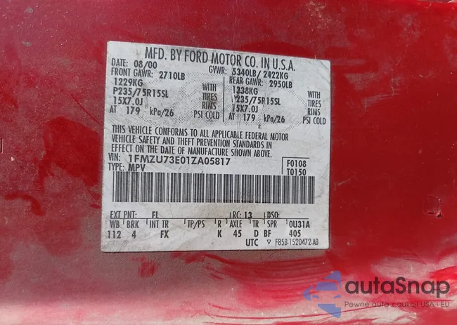 1FMZU73E01ZA05817: 42550182