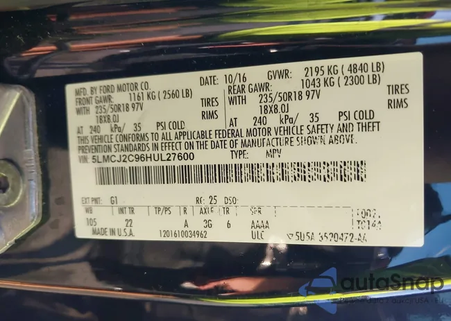 5LMCJ2C96HUL27600: 42551909