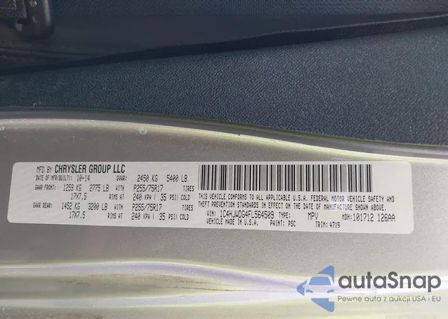 1C4HJWDG4FL564509: 42551973