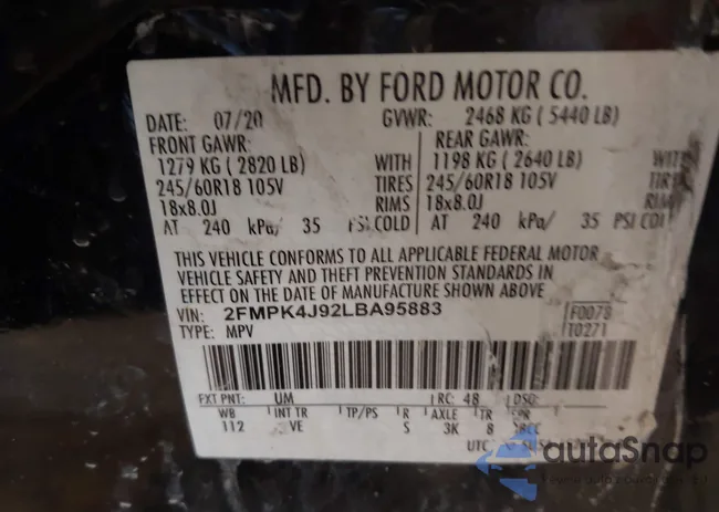 2FMPK4J92LBA95883: 42552141