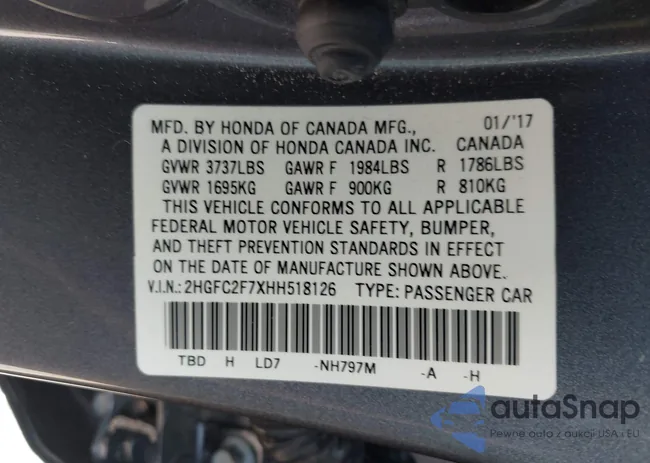 2HGFC2F7XHH518126: 42551180