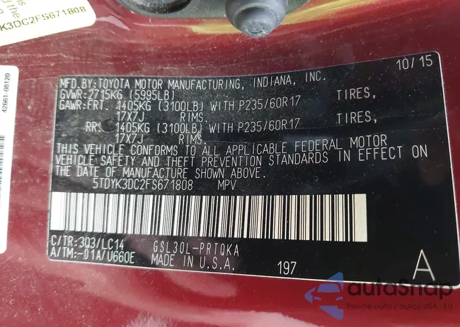 5TDYK3DC2FS671808: 42551351