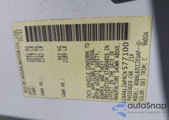 1N4AL2AP4CN577100: 42551463