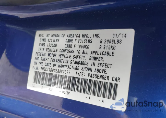 1HGCT1B82EA007077: 42552755