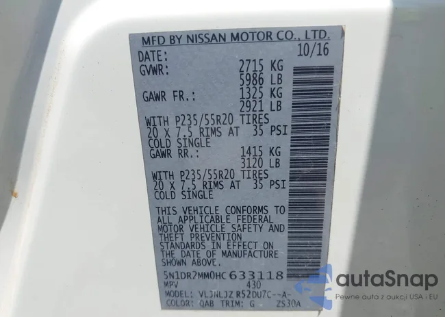 5N1DR2MM0HC633118: 42552775