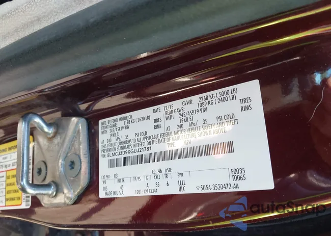 5LMCJ3D9XGUJ21781: 42552941