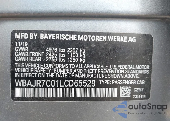 WBAJR7C01LCD65529: 42553073