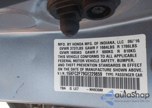 19XFC2F79GE229859: 42553076