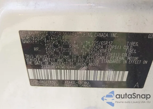 2T3ZFREV4DW010448: 42553145