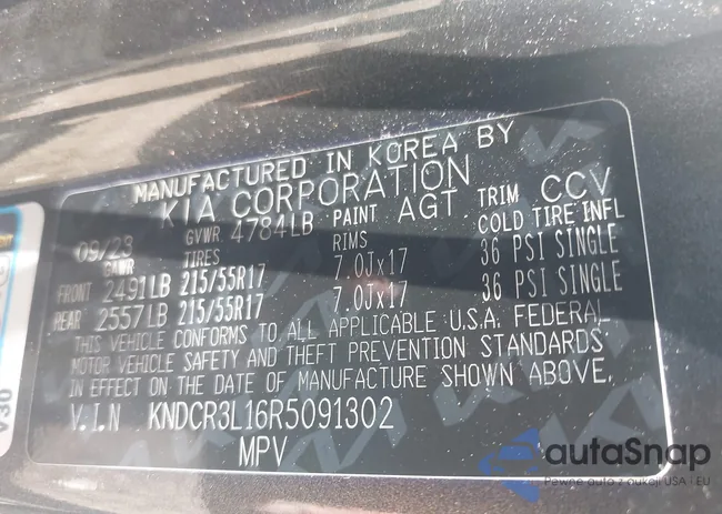 KNDCR3L16R5091302: 42552162