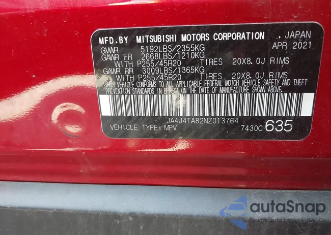 JA4J4TA82NZ013764: 42552353