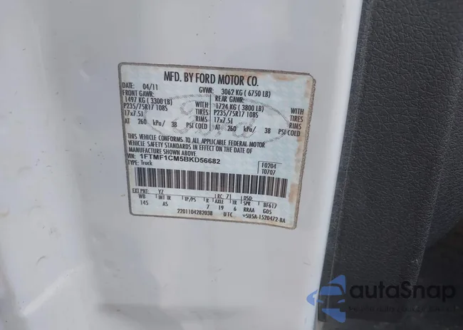 1FTMF1CM5BKD56682: 42552465