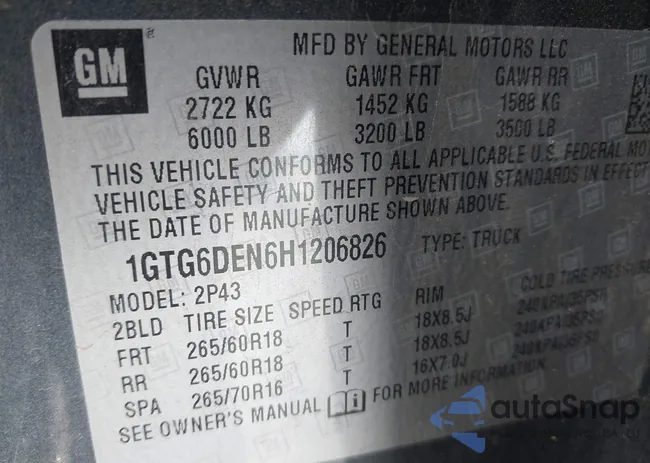 1GTG6DEN6H1206826: 42553711