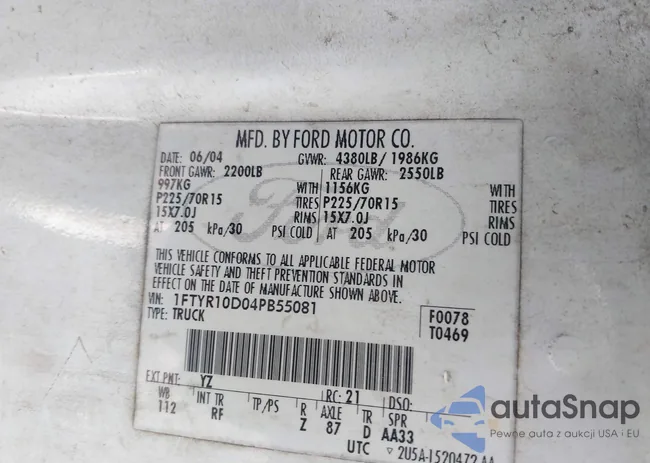 1FTYR10D04PB55081: 42553795