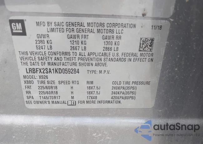 LRBFX2SA1KD059284: 42553845